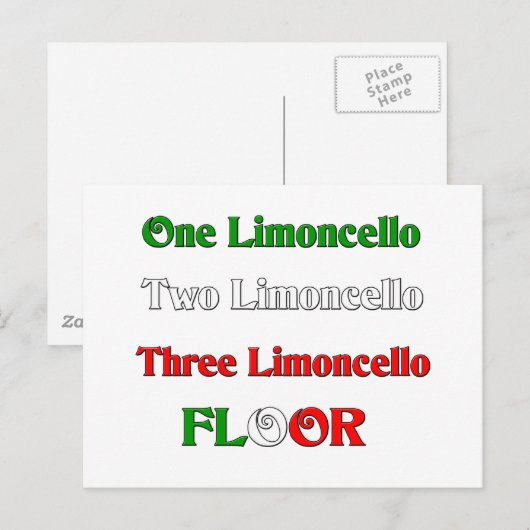Ein Limoncello Postkarte (Vorne/Hinten)