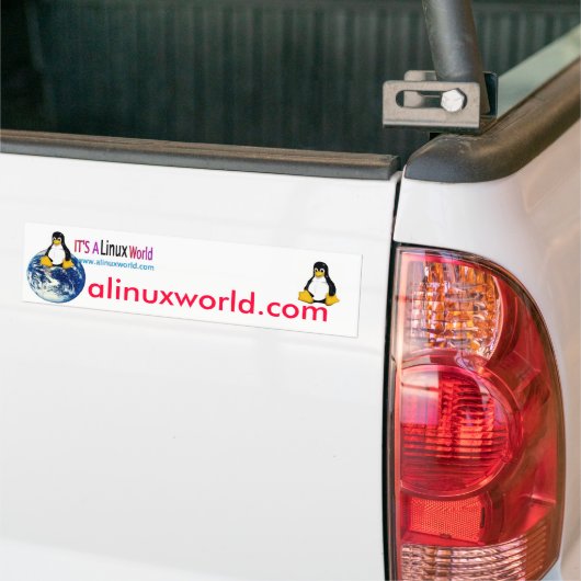 ein Linux-Welt-Autoaufkleber Autoaufkleber (Auf Lkw)