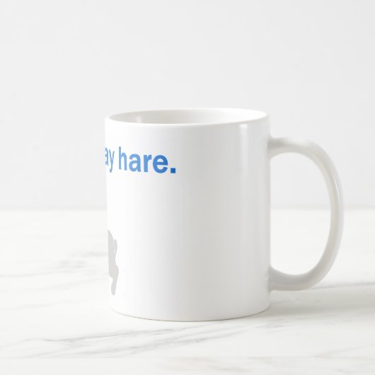 Ein Litte Grau-Hase Kaffeetasse (Rechts)