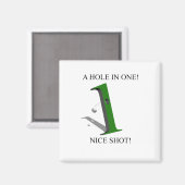 Ein Loch in einem Golfball Magnet (Vorderseite/Rückseite)