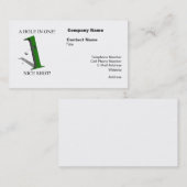 Ein Loch in einem Golfball Visitenkarte (Vorne/Hinten)