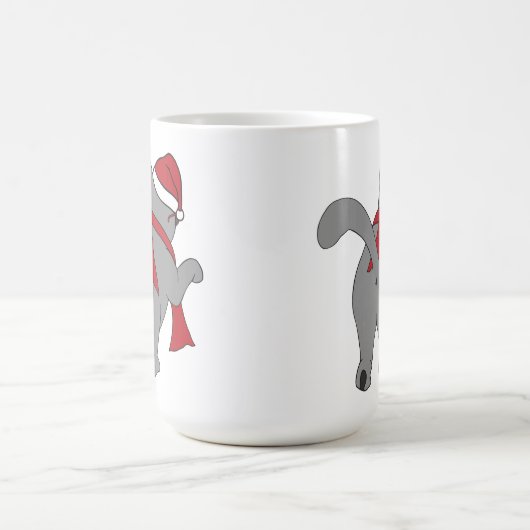 Ein-Loch Los Katzen: Festlich - Tasse (Mittel)