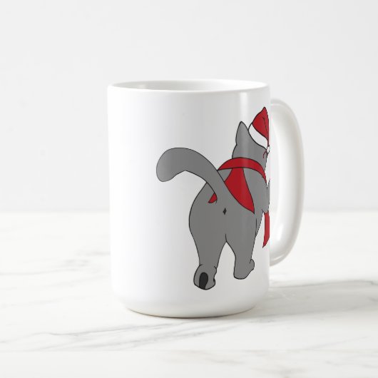 Ein-Loch Los Katzen: Festlich - Tasse (VorderseiteRechts)