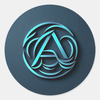 ein Logo-Aufkleber Runder Aufkleber