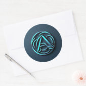 ein Logo-Aufkleber Runder Aufkleber (Umschlag)