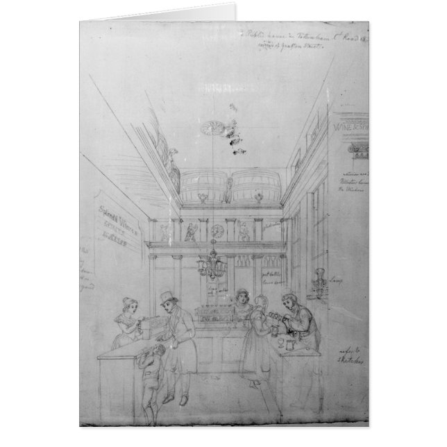 Ein London-Alkohol-Geschäft, 1839 (Vorne)