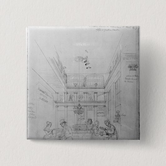 Ein London-Alkohol-Geschäft, 1839 Button (Vorderseite)
