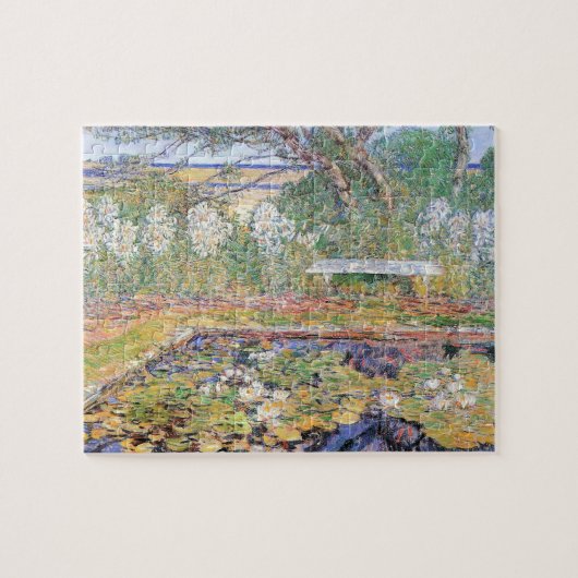 Ein Long Island Garden von Frederick Childe Hassam Puzzle (Horizontal)