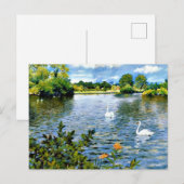 Ein Long Island See, berühmtes Gemälde, Postkarte (Vorne/Hinten)