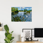 Ein Long Island See, Fine Art, Poster (Heimbüro)