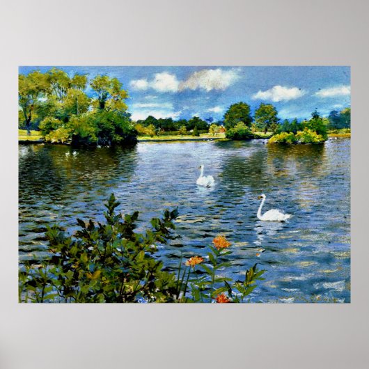 Ein Long Island See, Fine Art, Poster (Vorne)