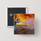 Ein Löschteam für Flugzeuge Button (Vorne & Hinten)