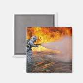 Ein Löschteam für Flugzeuge Magnet (Vorderseite/Rückseite)