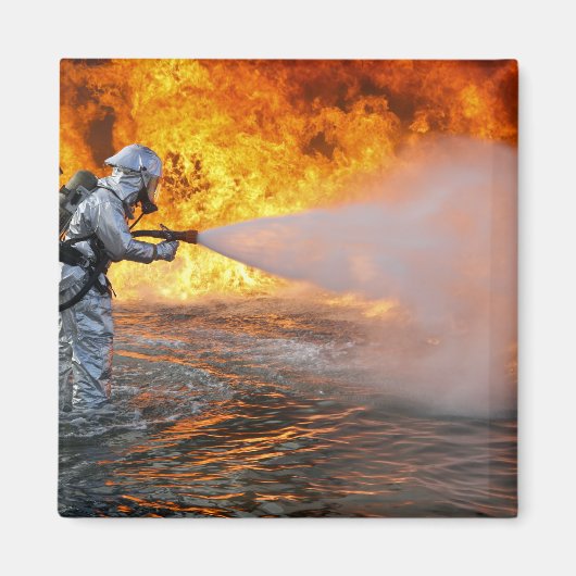 Ein Löschteam für Flugzeuge Magnet (Vorne)