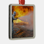 Ein Löschteam für Flugzeuge Ornament Aus Metall (Rechts)