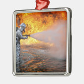 Ein Löschteam für Flugzeuge Ornament Aus Metall (Links)