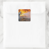 Ein Löschteam für Flugzeuge Quadratischer Aufkleber (Tasche)