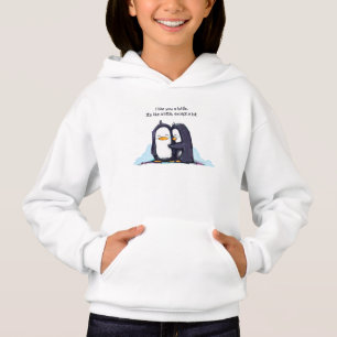 Ein Lottle Pinguine - der Hoodie des Mädchens