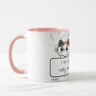 Ein Love You Meow und Kitty Becher für Ihren Liebs Tasse