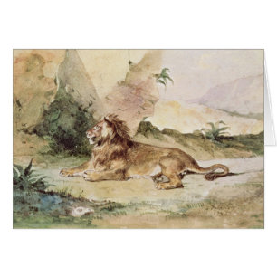Ein Löwe in der Wüste, 1834