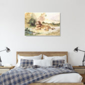 Ein Löwe in der Wüste, 1834 Leinwanddruck (Insitu (Schlafzimmer))