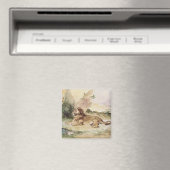 Ein Löwe in der Wüste, 1834 Magnet (In Situ (Geschirrspüler))