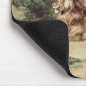Ein Löwe in der Wüste, 1834 Mousepad (Ecke)
