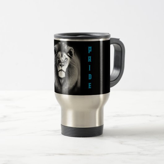 Ein Löwe Reisebecher (VorderseiteRechts)