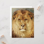 Ein Löwenkopf (von Heywood Hardy) Karte (Vorderseite/Rückseite Beispiel)