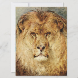 Ein Löwenkopf (von Heywood Hardy) Karte