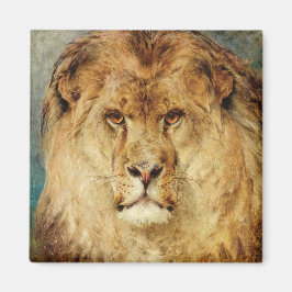 Ein Löwenkopf (von Heywood Hardy) Magnet