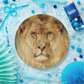 Ein Löwenkopf (von Heywood Hardy) Pappteller (Party)