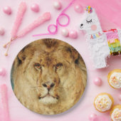 Ein Löwenkopf (von Heywood Hardy) Pappteller (Party)