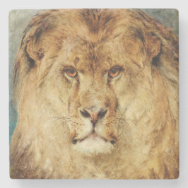 Ein Löwenkopf (von Heywood Hardy) Steinuntersetzer