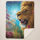 Ein Löwentanz Sherpadecke (Vorderseite)