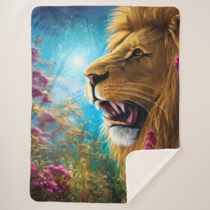 Ein Löwentanz Sherpadecke