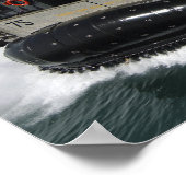 Ein Luftpolster der US-Marine Poster (Ecke)