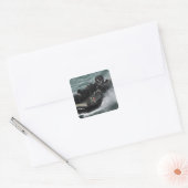 Ein Luftpolster der US-Marine Quadratischer Aufkleber (Umschlag)