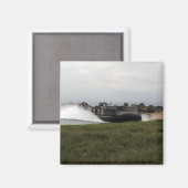 Ein Luftpolster eines Landefahrzeugs kommt an Land Magnet (Vorderseite/Rückseite)