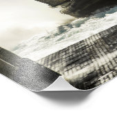 Ein Luftpolster für das Landefahrzeug bereitet sic Fotodruck (Ecke)