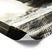 Ein Luftpolster für das Landefahrzeug bereitet sic Poster (Ecke)