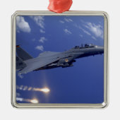 Ein Luftwaffe F-15E Strike Eagle Silbernes Ornament (Vorne)