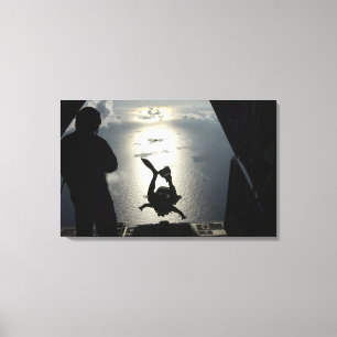 Ein Luftwaffe pararescueman Leinwanddruck