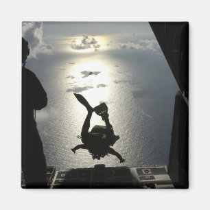 Ein Luftwaffe pararescueman Magnet