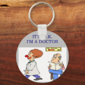 ein lustiger Arztwitz Schlüsselanhänger (Vorderseite)