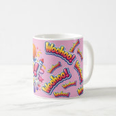 Ein lustiger Becher mit "Woohoo" Kaffeetasse (VorderseiteRechts)