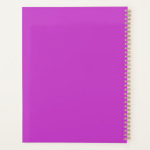 Ein lustiger bunter KI-Kuh-Planer Planer (Rückseite)