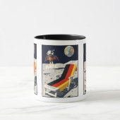 Ein lustiger deutscher Kaffeebecher Tasse (Zentrum)