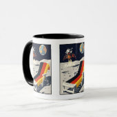 Ein lustiger deutscher Kaffeebecher Tasse (Vorderseite Links)