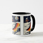 Ein lustiger deutscher Kaffeebecher Tasse (VorderseiteRechts)